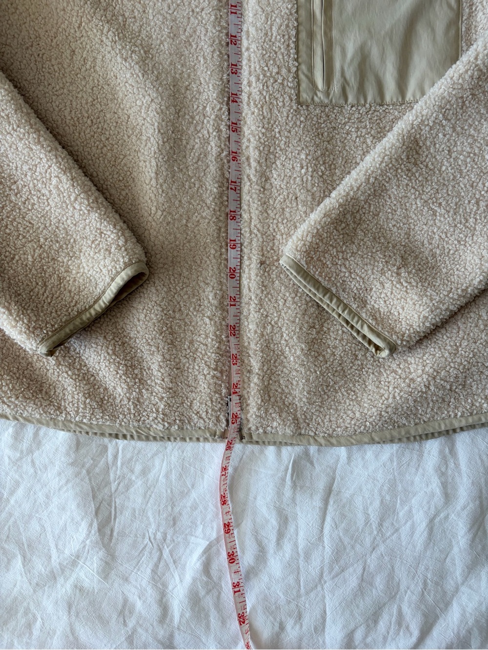 COS Cream Sherpa Jacket - Picture 3 of 8